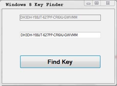 Windows 8 Key Finder