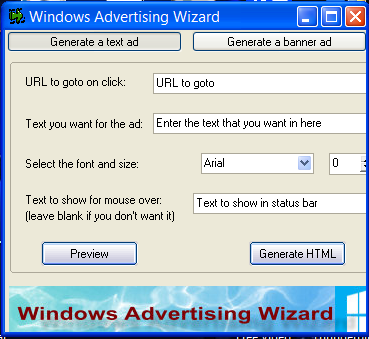 Windows Advertising Wizard