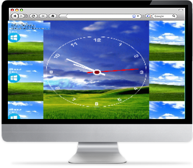 Windows Clock Screensaver