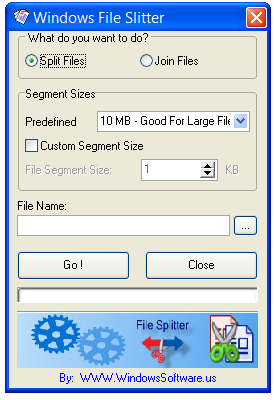 Windows File Splitter