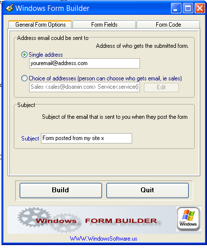 Windows Form Builder