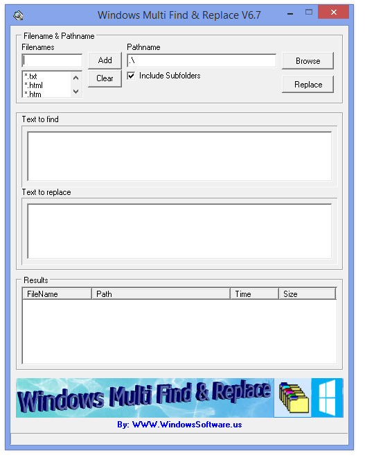 Windows Multi Find & Replace