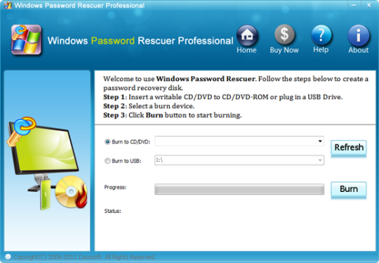 Windows Password Rescuer Professional