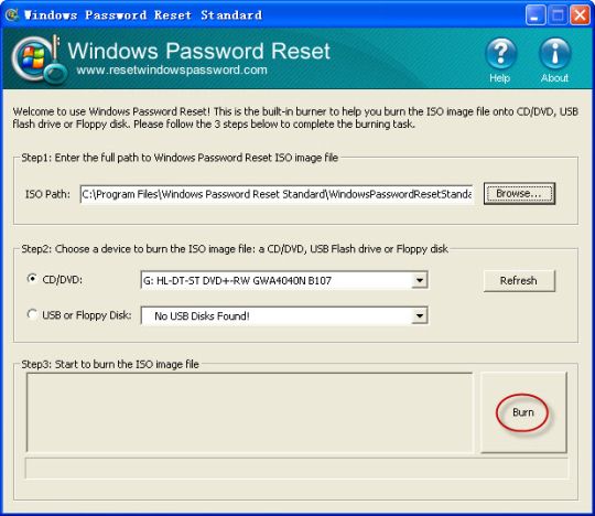 Windows Password Reset Standard
