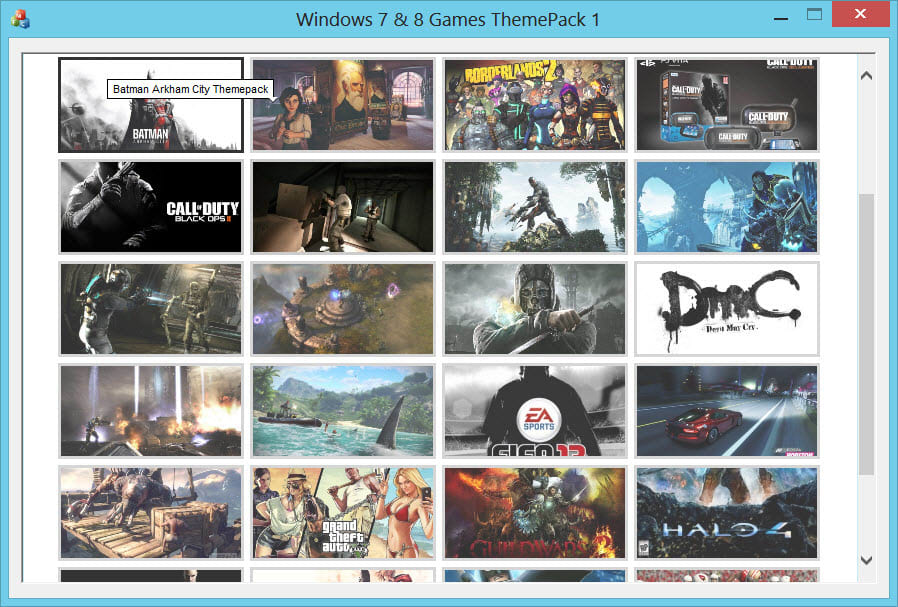 Windows Themes Game Pack 1
