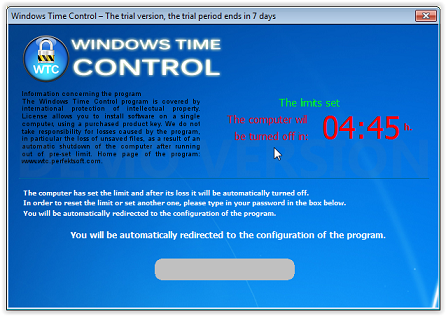 Windows Time Control