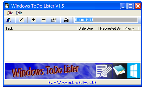 Windows ToDo Lister