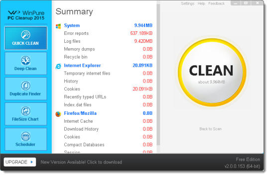 WinPure PC Cleanup 2015