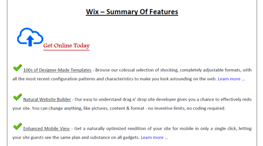 Wix Summary