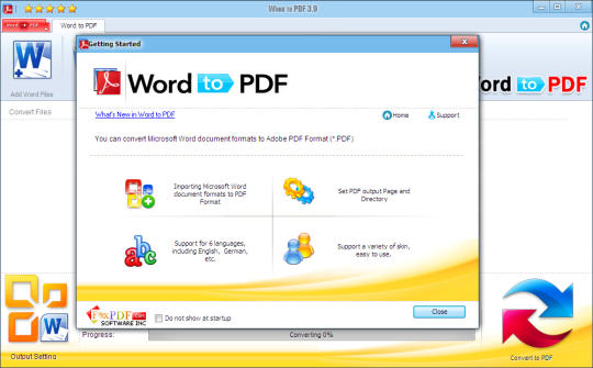 Word 2007 to PDF
