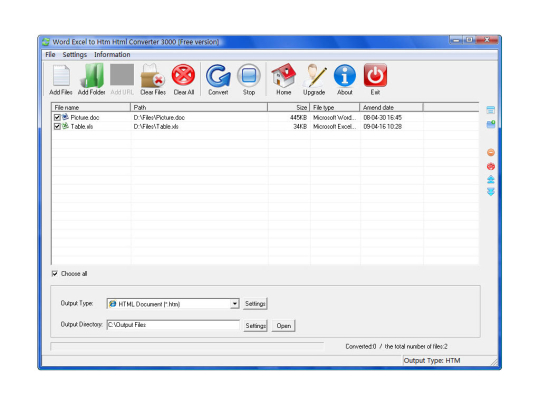 Word Excel to Htm Html Converter 3000