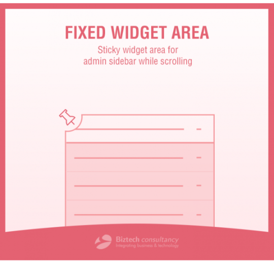 WordPress Fixed Widget Area