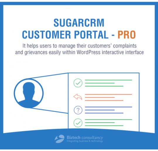 WordPress SugarCRM Customer Portal Pro
