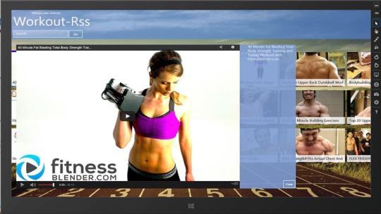 WorkOut-Rss for Windows 8