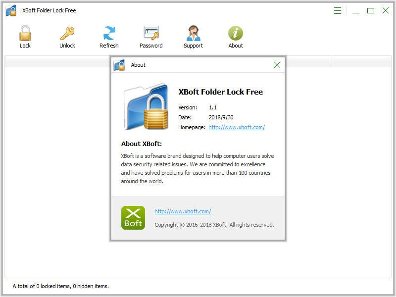 XBoft Folder Lock Free