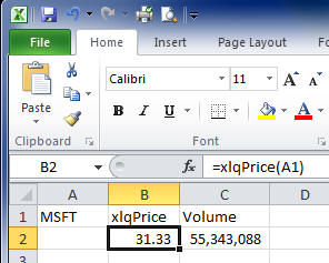 XLQ Add-in for Excel 2010 (64-Bit)