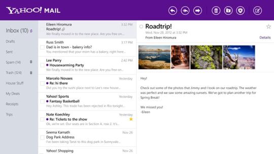 Yahoo Mail for Windows 8