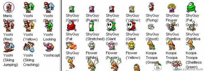 Yoshi's Island Icons
