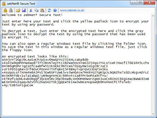 ZebNet Secure Text
