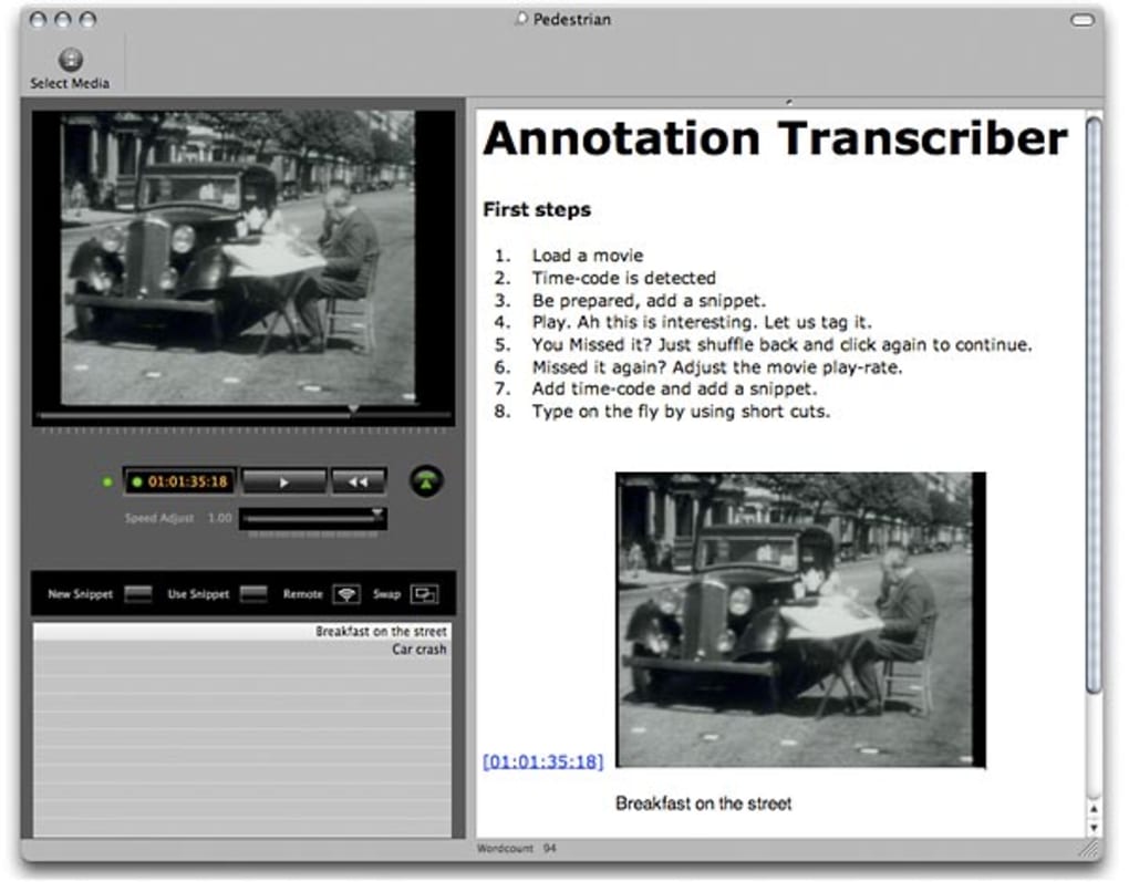 zeitAnker Annotation Transcriber