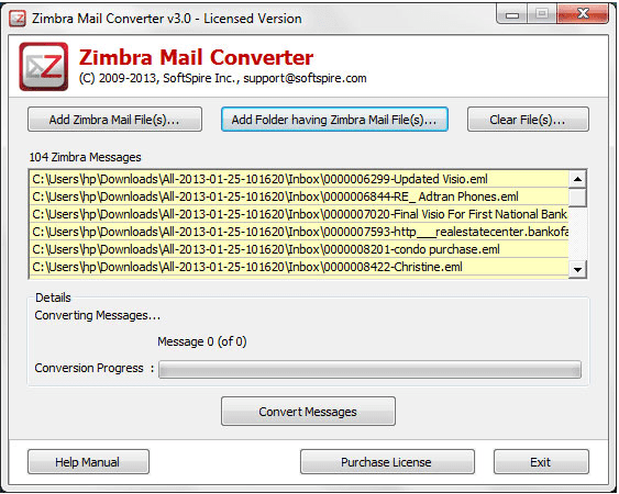 Zimbra Mail Converter