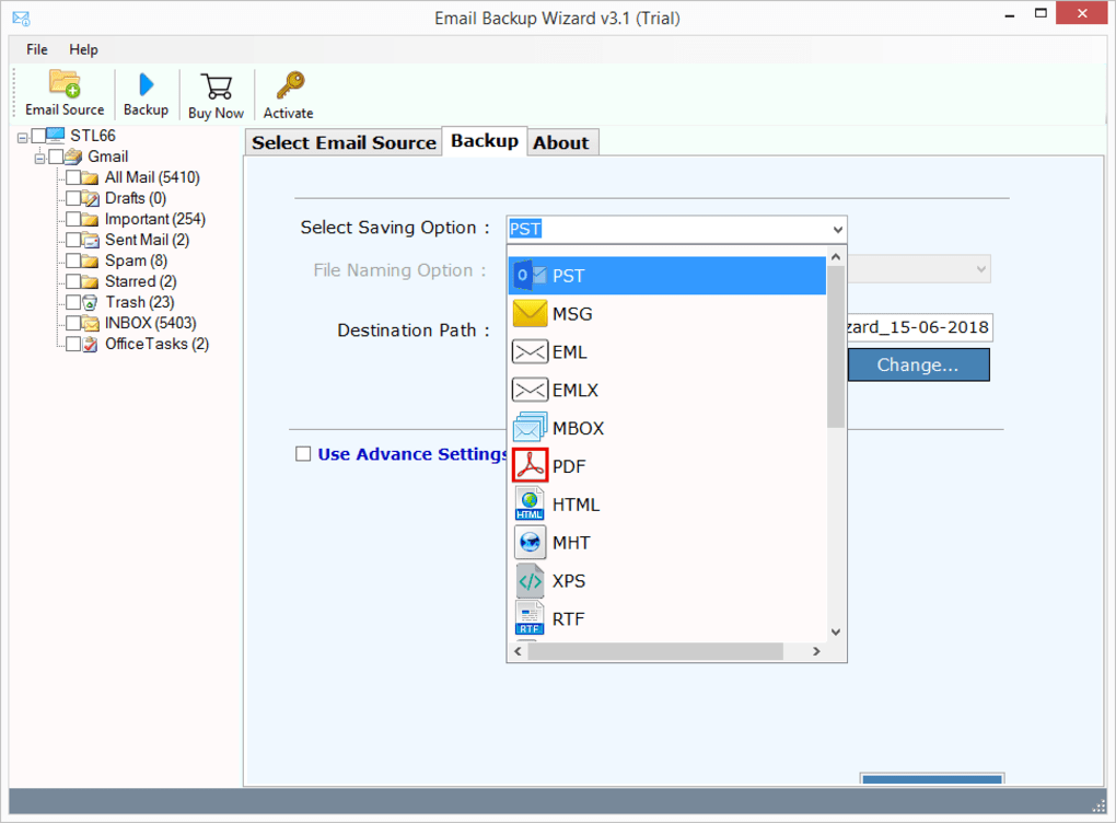 ZOOK Email Backup Wizard