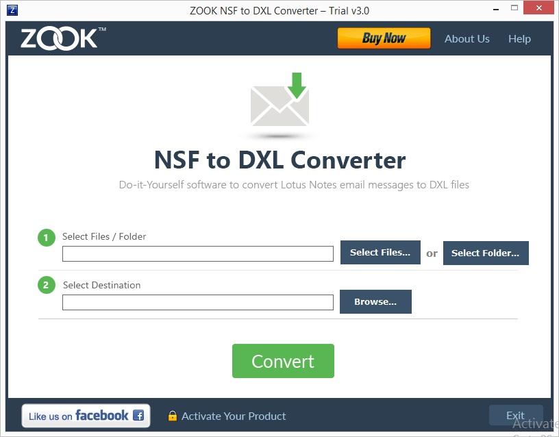 ZOOK NSF to DXL Converter