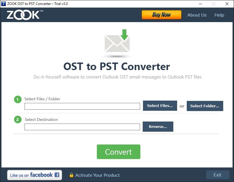 Zook OST to PST Converter